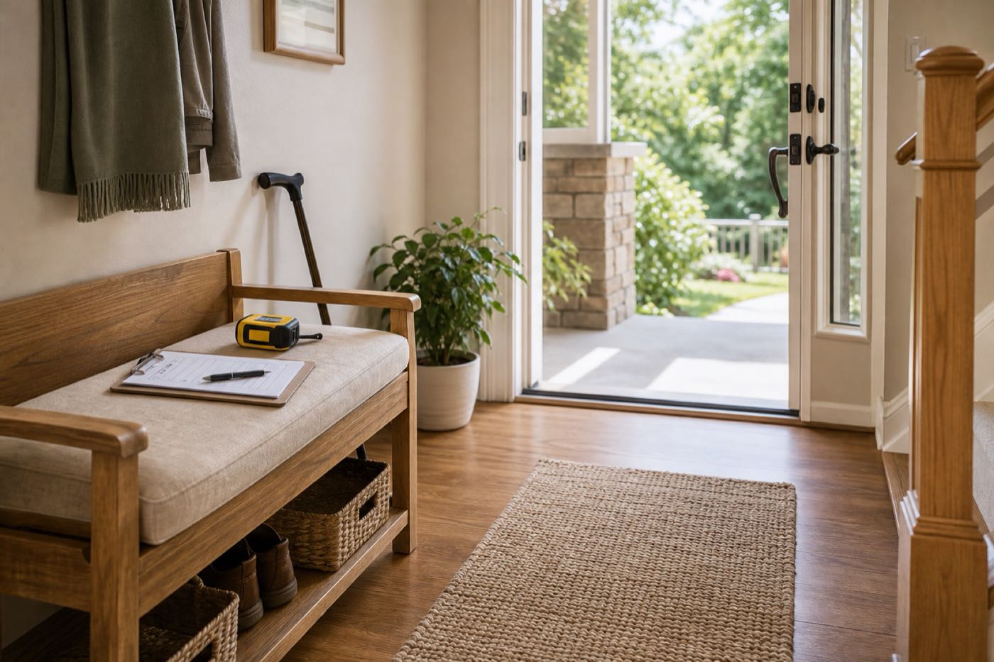 A clear path through a home